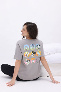 Zivame Disney Knit Cotton Loungewear Set - Black Beauty — thumbnail 2